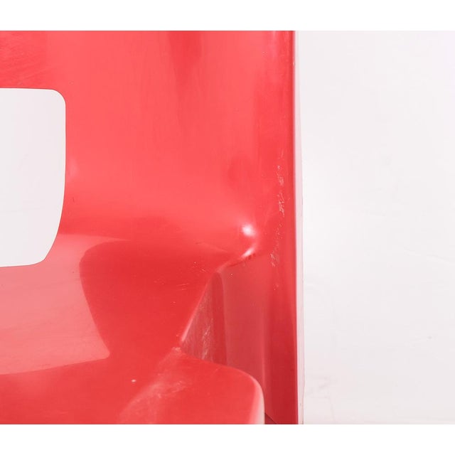 Vintage Universal Chairs in Red by Joe Colombo for Kartell, 1960s, Set of 2 For Sale - Image 12 of 15