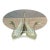 Hollywood Regency Coffee Table or Cocktail Table With Swan Base and Glass For Sale