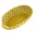 Bright Yellow Vintage Ceramic Braided Basket Made in Spain For Sale
