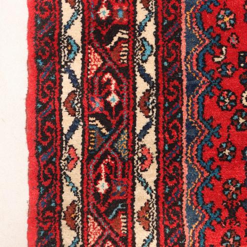 Antique Hosseimbad Heavy Knot Rug in Cotton and Wool For Sale - Image 6 of 8