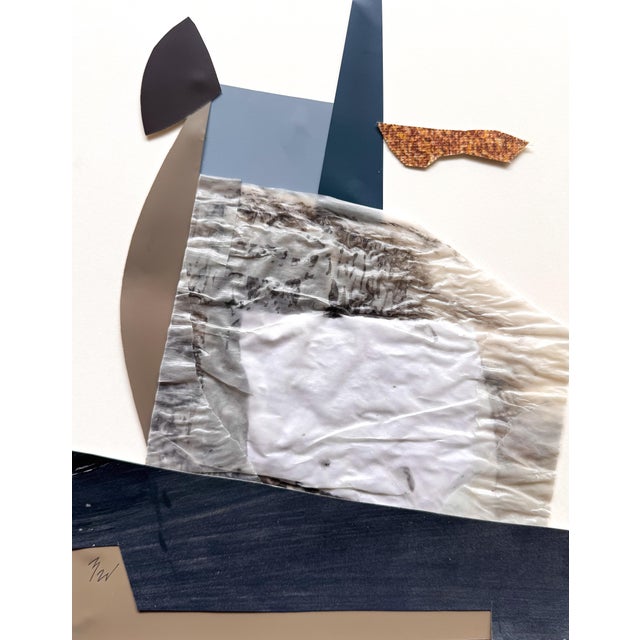 Paper "Memorabilia 3" Original Mixed-Media Collage on Paper by Zac Woodiel For Sale - Image 7 of 9