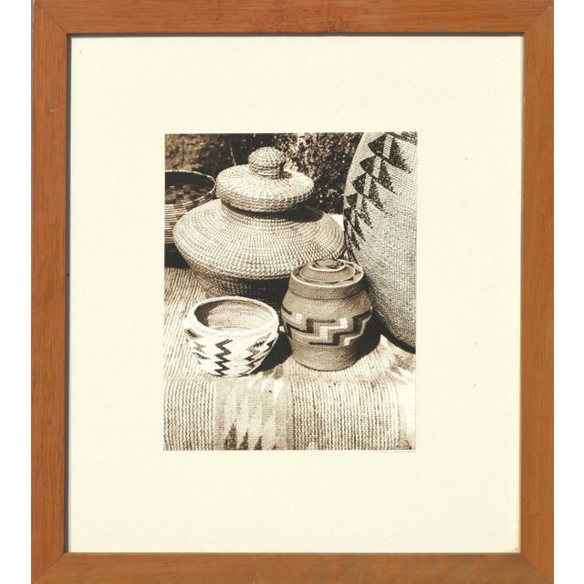 Realism Indian Baskets - Set of 3 Photographs by Nancy Maynard For Sale - Image 3 of 10