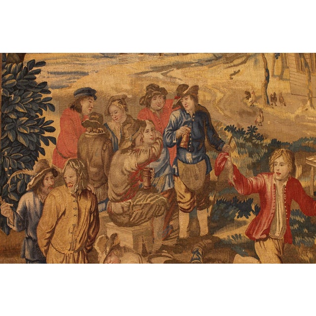 Brussels Tapestry after Teniers, 1700s For Sale - Image 6 of 14