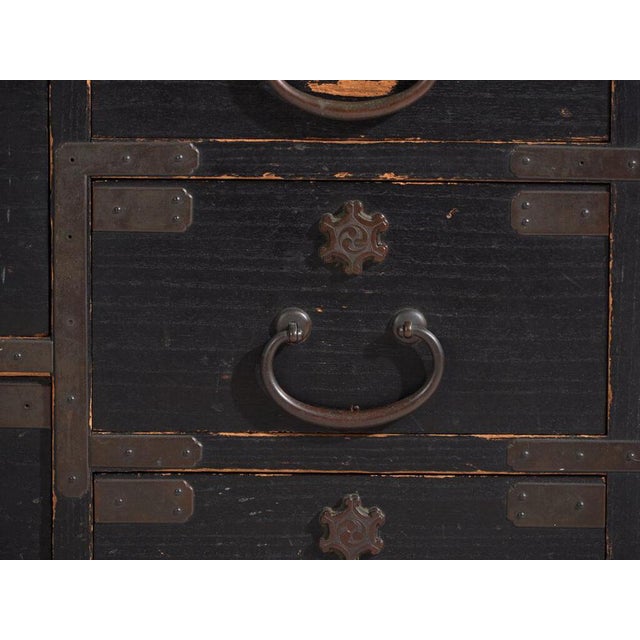 Antique Japanese Black Isho-Dansu Chest For Sale - Image 9 of 13