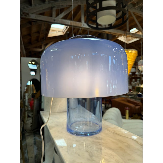1970s Lt226 Murano Glass Table Lamp by Carlo Nason for Mazzega, Italy For Sale - Image 9 of 9