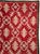 This mid-20th-century Turkish Anatolian accent rug presents a vibrant allover botanical lattice across a saturated...