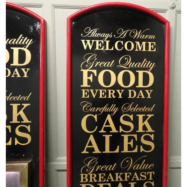 Vintage Illuminated Menu Board and Restaurant Welcome Board, 1960s, Set of 2 For Sale - Image 6 of 7