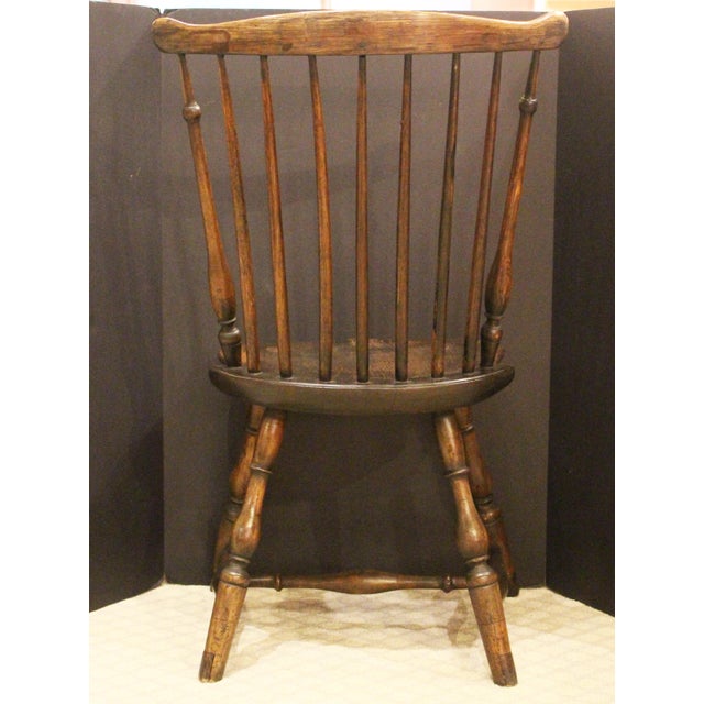 American Early 19th Century American Small Fan Back Windsor Side Chair For Sale - Image 3 of 7