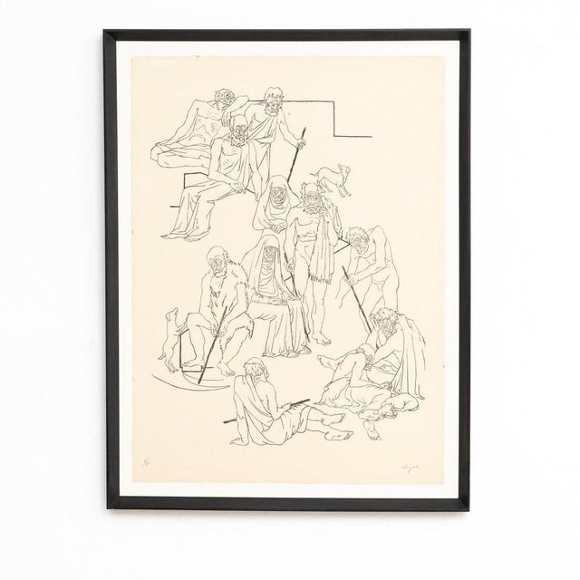 Framed Rare Hand-Signed Lithography by Togores Experience the artistry of Togores with this framed rare hand-signed...