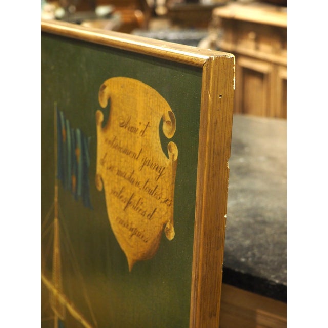 French Pair of 17th Century Style French Navy Lithographs, the St. Philippe, C. 1970s For Sale - Image 3 of 18