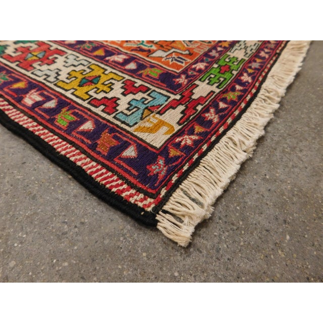 Vintage Persian flatwoven Sumac. 4'x 5'