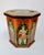 Striking vintage Indian dowry box or storage chest, hand painted throughout with richly detailed Mughal-style figures,...