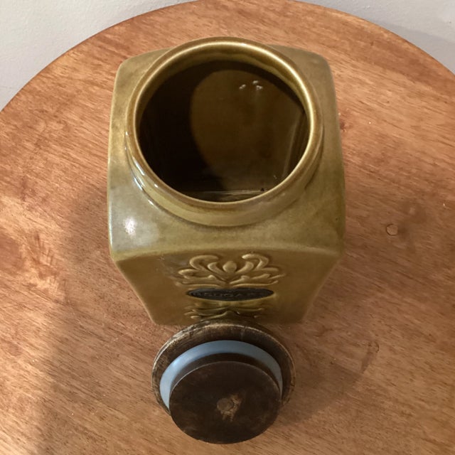 Late 20th Century Limited Edition Vintage Ceramic Coffee/Sugar/Te Canister Set “Roma Collection“ by Jay - Set of 3 For Sale - Image 5 of 12