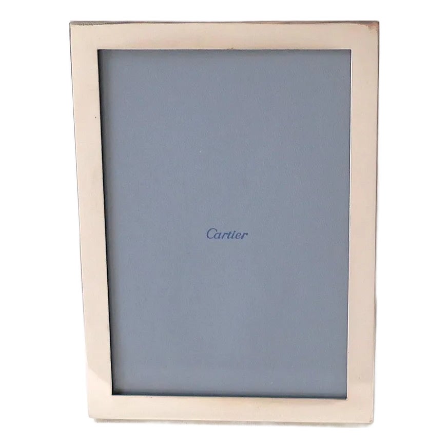 Cartier フォトフレーム シルバー 幾何学模様 Cartier Sterling Silver Picture Frame | Chairish