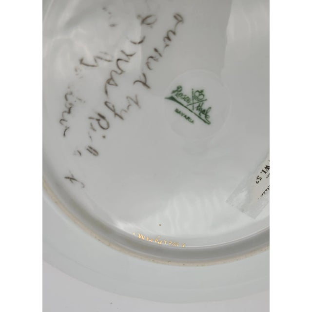 Rosenthal LastCHANCE!Antique Rosenthal Hand Painted Gold Gilt Serving Plate For Sale - Image 4 of 7