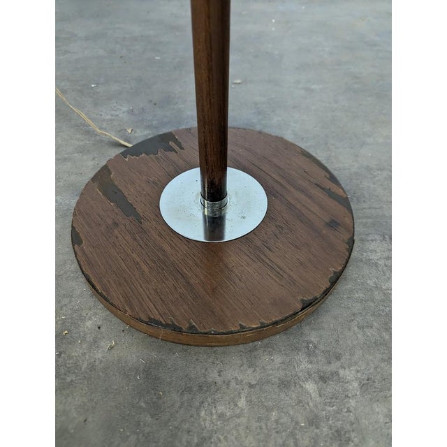 Teak Veneer Floor Lamp by Monix, 1950s For Sale - Image 4 of 6