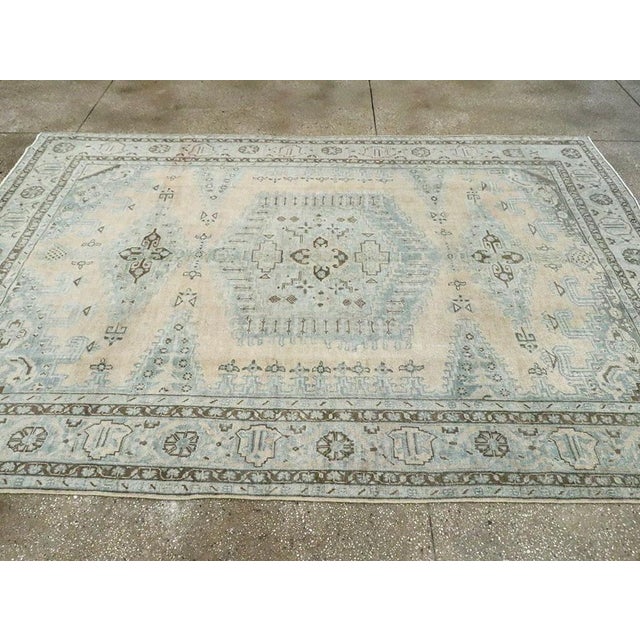 Textile Galerie Shabab Collection Mid-20th Century Persian Veece Small Room Size Carpet For Sale - Image 7 of 10