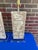 Rustic Pair Antique Bleached Marquetry Architectural Fragment Lamps W/Lucite Bases For Sale - Image 3 of 9