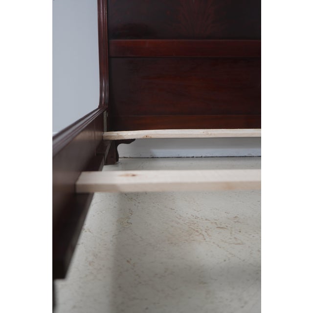 Thomasville Flame Mahogany Queen Size Sleigh Bed For Sale - Image 10 of 16
