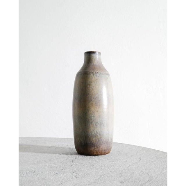 Rörstrand Swedish Mid Century Stoneware Ceramic Vase by Carl-Harry Stålhane for Rörstrand Sweden, 1950s For Sale - Image 4 of 6