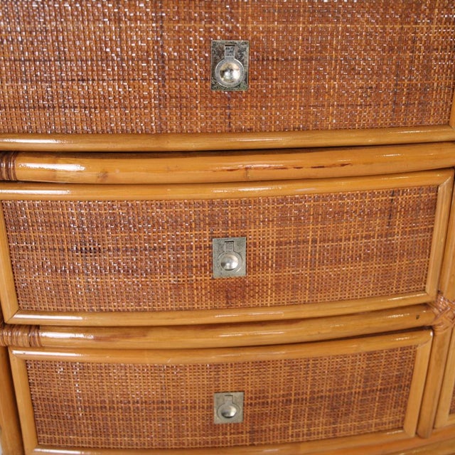 Vintage Rattan Chest of Drawers, 1970s For Sale - Image 15 of 16