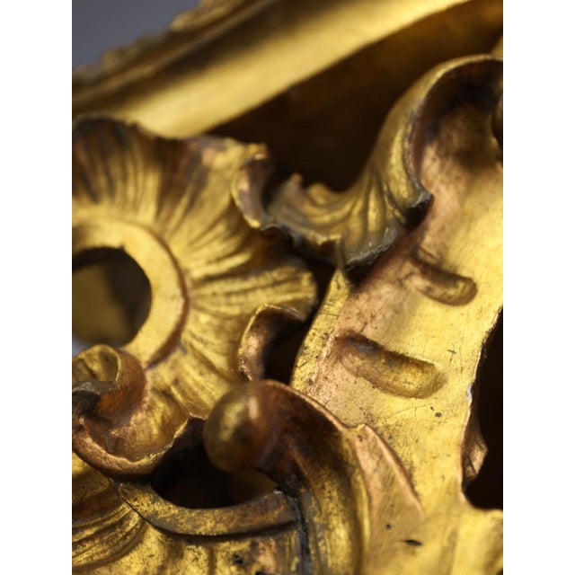 18th Century Italian Rococo Giltwood Corner Wall Bracket, 1870 For Sale - Image 9 of 18