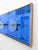 Vintage Space Age Italian Wall Coat Hanger in Blue Glass and Brass by Murano for Cristal Art, 1970s For Sale - Image 6 of 11