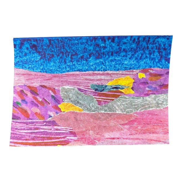 Nancy Smith Original Collage “Oasis” For Sale