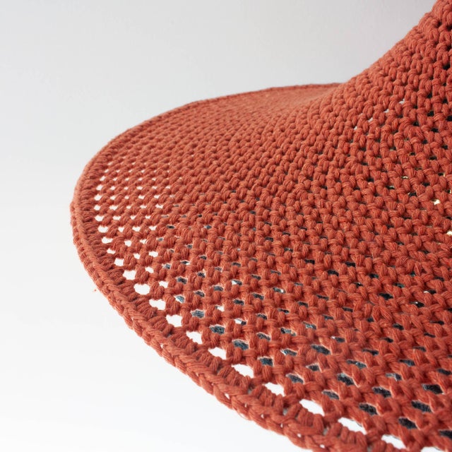 Color Layers Handmade Crochet Lamp by Com Raiz For Sale - Image 9 of 13