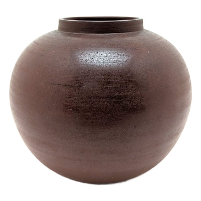 Bauhaus Spherical Vase from Böttger Steinzeug, 1920s For Sale