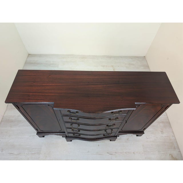 Wood Antique English-Style Mahogany Chest of Drawers, 1900s For Sale - Image 7 of 13