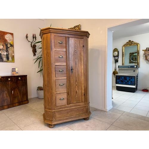 Farmhouse Bread Cabinet in Wood For Sale - Image 12 of 18
