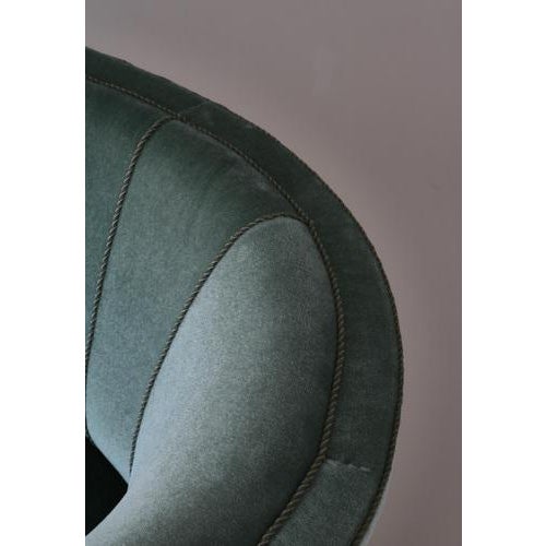 Wood Large Danish Sofa in Green Velvet, 1940s For Sale - Image 7 of 15