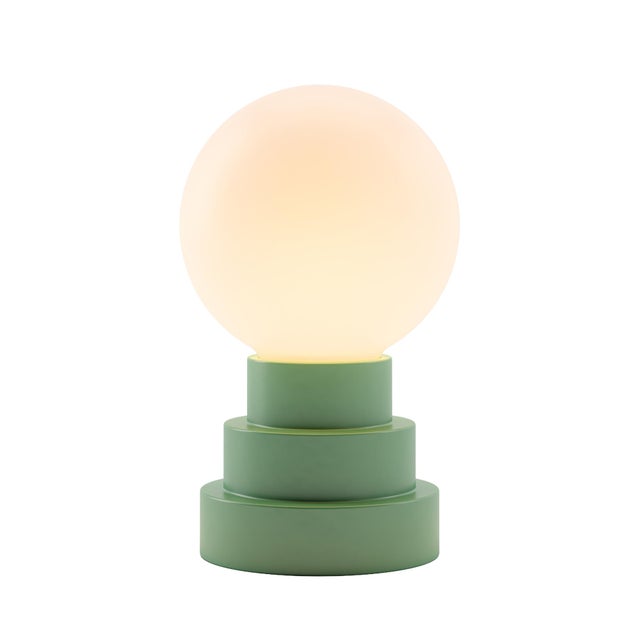 GLOBE Rechargeable Cordless LED Table Lamp, 3-Levels Brightness Touch Sensor Control, Moss For Sale - Image 13 of 14