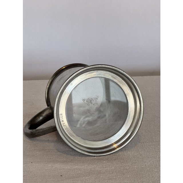 Metal Vintage Solid Pewter Cup, "Wrrc a Couples League 1st" For Sale - Image 7 of 8