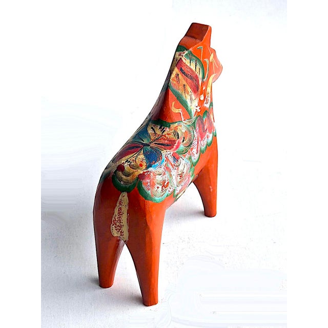 Kay Bojesen Vintage Swedish Folk Art Wood Dalah Horse For Sale - Image 4 of 13