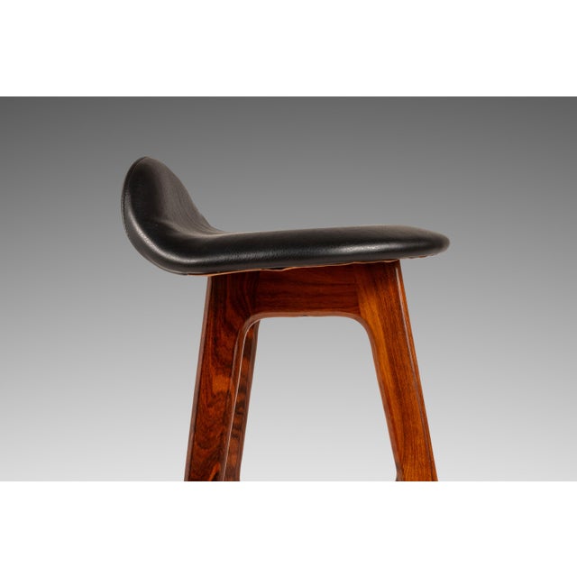 Danish Mid-Century Modern Model Od-61 Counter Height Bar Stool in Rosewood & Leather by Erik Buch for o.d. Mobler, Denmark, 1960's For Sale - Image 13 of 18