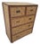 Vintage Itailian Grasscloth and Faux Bamboo Chest of Drawers For Sale