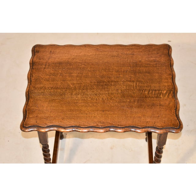 Wood English Oak Side Table, Circa 1900 For Sale - Image 7 of 7