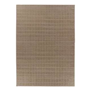 Contemporary Oversized High-Low Grid Wool Mohair Rug by Rug & Kilim, India For Sale