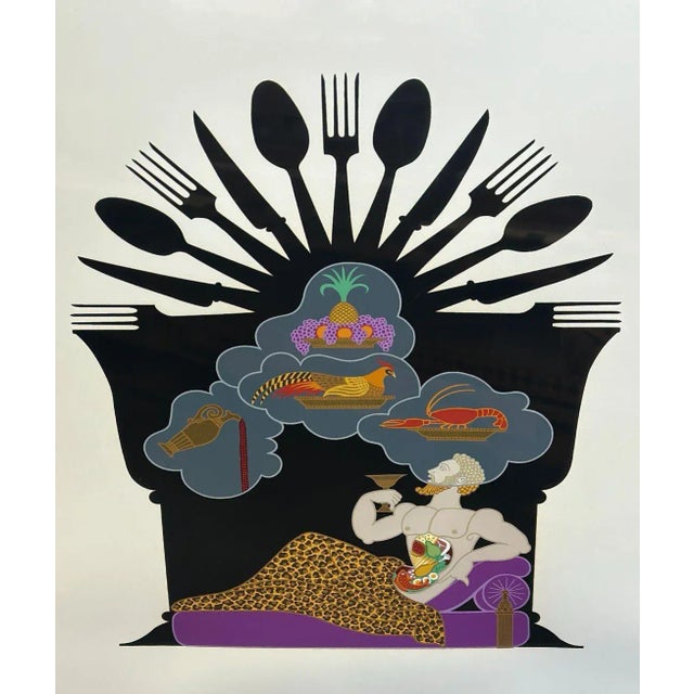 Set of 7 Erté Lithographs of the Seven Deadly Sins, 1982 For Sale - Image 12 of 12