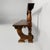 Italian antique wooden bench, 1800s Bench made entirely of wood. The wide seat features a thick top with slightly...