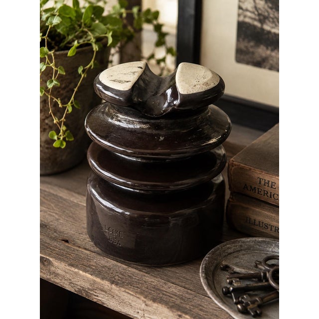 Authentic vintage Locke Hi-Top electrical insulator crafted in the United States from heavy glazed porcelain. Finished in...