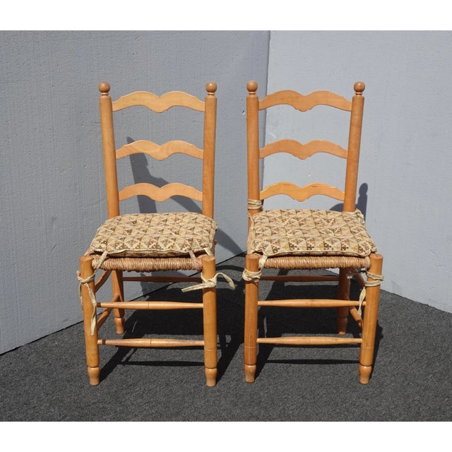 Gorgeous Chairs in Great Vintage Condition. Solid and Firm. Wear is usual for their age. Please see the photos. Overall a...