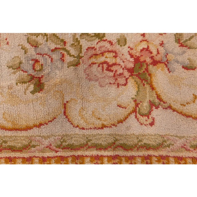 Oversized Antique Savonnerie Rug from France For Sale - Image 9 of 9
