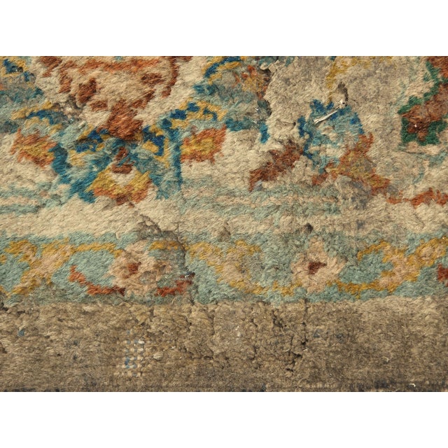 Distressed Vintage Persian Kashan Rug. 10'x 13'4" For Sale - Image 10 of 17