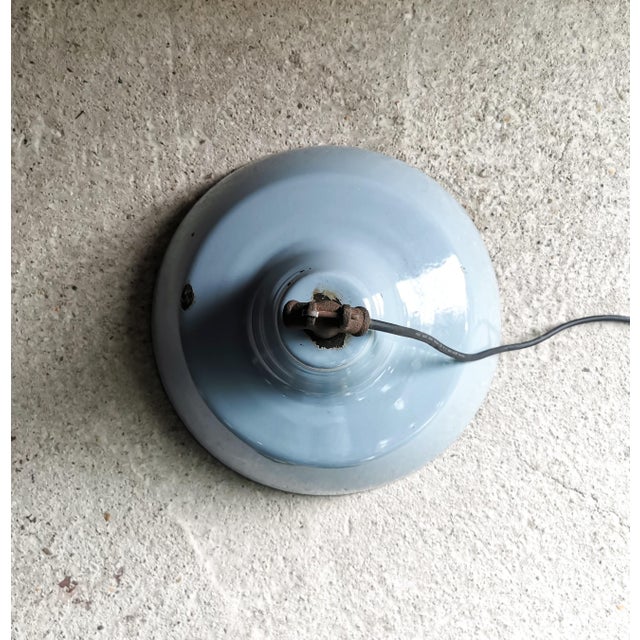 Vintage Industrial Pendant Lamp from S.E.M. Reluma, Belgium, 1930s For Sale - Image 4 of 10