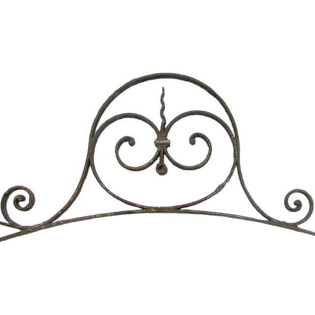 Farmhouse French Iron Architectural Element For Sale - Image 3 of 4