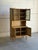Mid-Century Modern Vintage Danish Oak Hutch Cabinet in Style of Henning Kjærnulf Leaded Glass Bookcase For Sale - Image 3 of 8