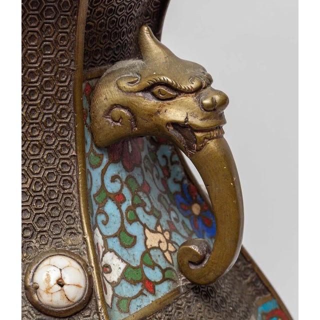 Late 19th Century Japanese Meiji Cloisonne Vase For Sale In Portland, OR - Image 6 of 10
